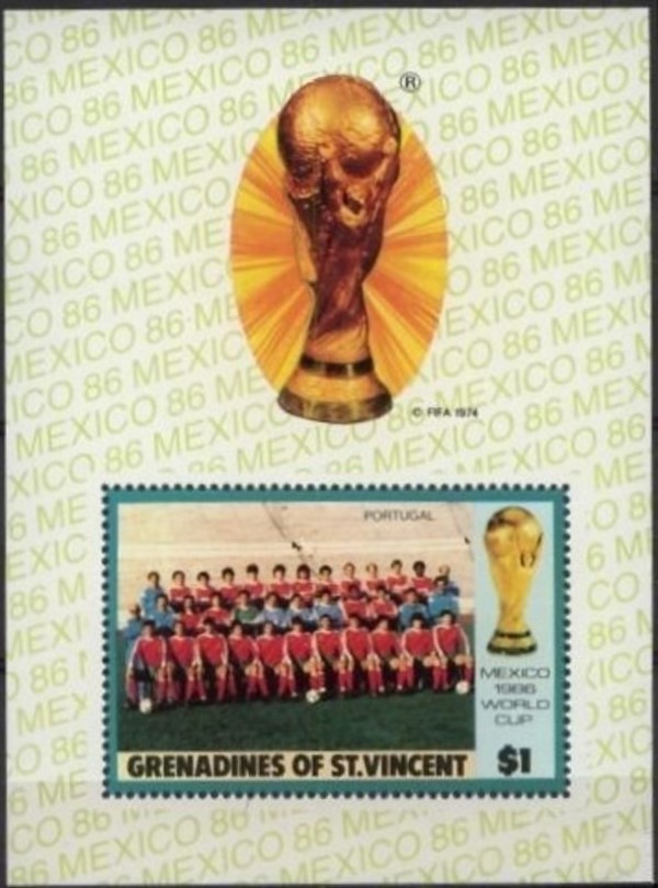 1986 World Cup Soccer Championship in Mexico Souvenir Sheet 1986 World Cup Soccer Championship in Mexico Souvenir Sheet